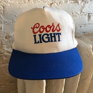 White Coors Light Snapback Hat